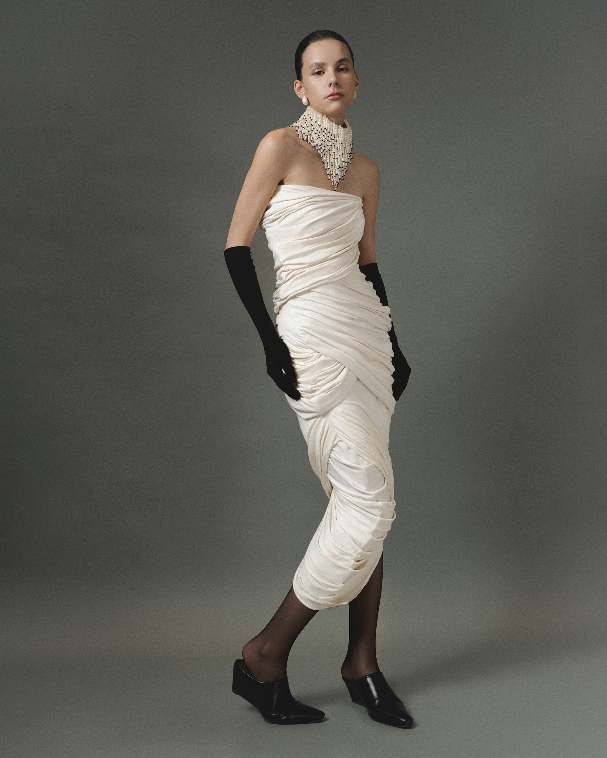 RILEY Tube Drape Dress